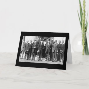 Carte Président Coolidge et Herbert Hoover 1923