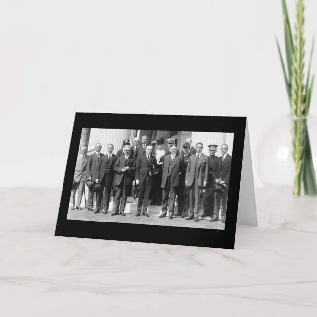 Carte Président Coolidge et Herbert Hoover 1923 (Devant)