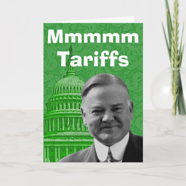 Carte Président Herbert Hoover Tarifs (Devant)