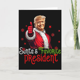 Carte Président préféré du Père Noël Drôle de Santa Trum