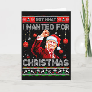 Carte Président Trump 2024 Noir Uni-adultes Hiver Modern