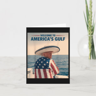 Carte Président Trump Amériques Golfe Mexique Sombrero A
