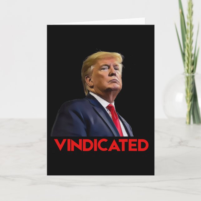 Carte Président Trump disculpé  (Devant)