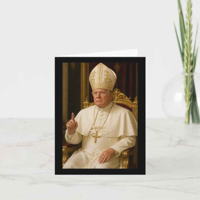 Carte Président Trump Pope 2025 (Devant)