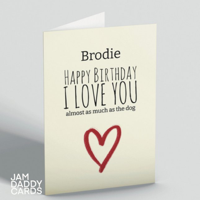 Carte Presque Autant Que Le Chien Anniversaire (Créateur téléchargé)