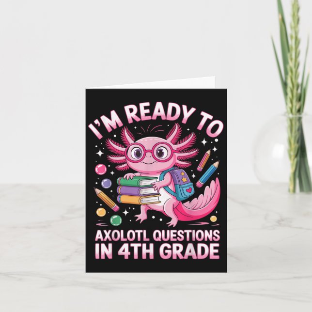 Carte Prêt À Axolotl Question 4e 1re année 4e jour 4e (Devant)