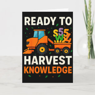 Carte Prêt à récolter les connaissances Tracteur Agricul