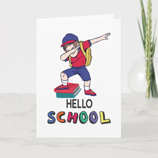 Carte Prêt pour l'école en ligne (Devant)