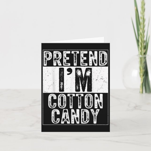 Carte Pretend I'm Cotton Candy Family Women Men Costume  (Devant)