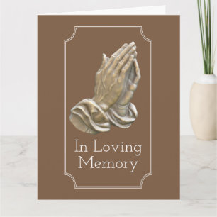 Carte Prêter les mains en mémoire de sympathie pour le p