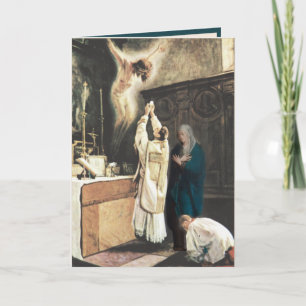 Carte Prêtre catholique Vierge Marie Prière religieuse