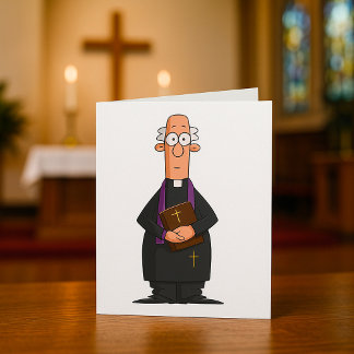 Carte Prêtre tenant la Bible Personnage du clergé IFunny