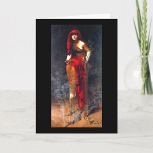 Carte Prêtresse de la peinture de beaux-arts de Collier