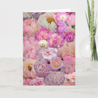 Carte Pretty Pink Peony Collage 