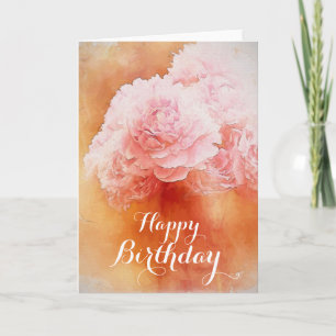 Carte Pretty Rose Joyeux Anniversaire