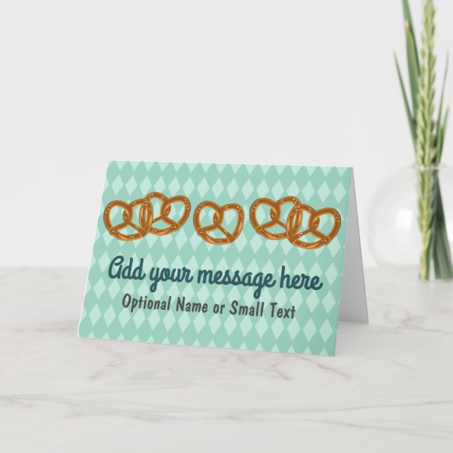 Carte Pretzel Party Pread Twists - 5 options de texte pe (Devant)