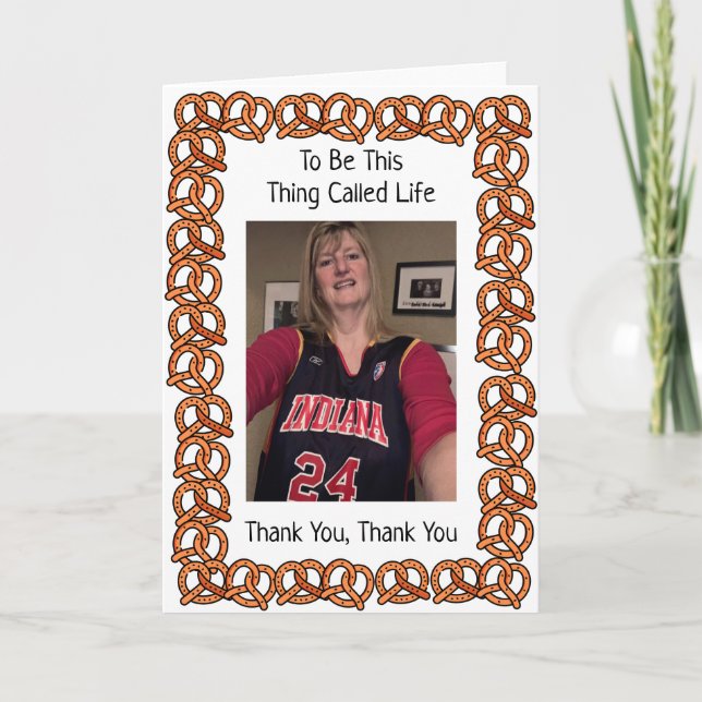 Carte Pretzel pour la retraite de Deb (Devant)