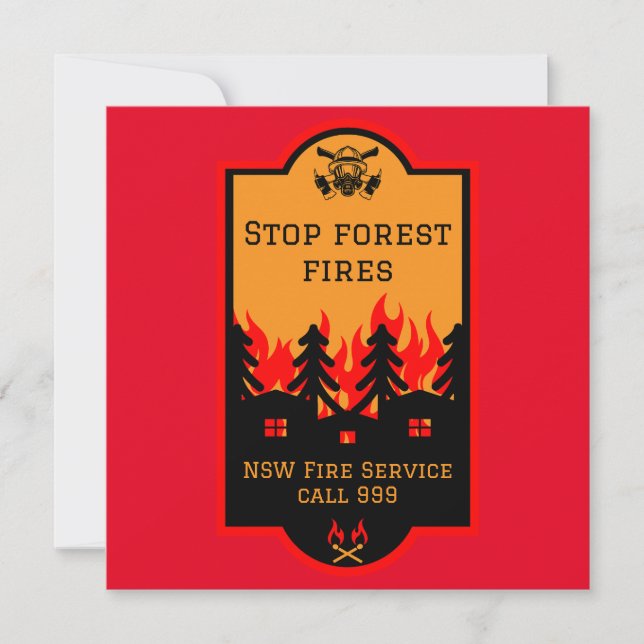 Carte Prévention des incendies de forêt (Devant)