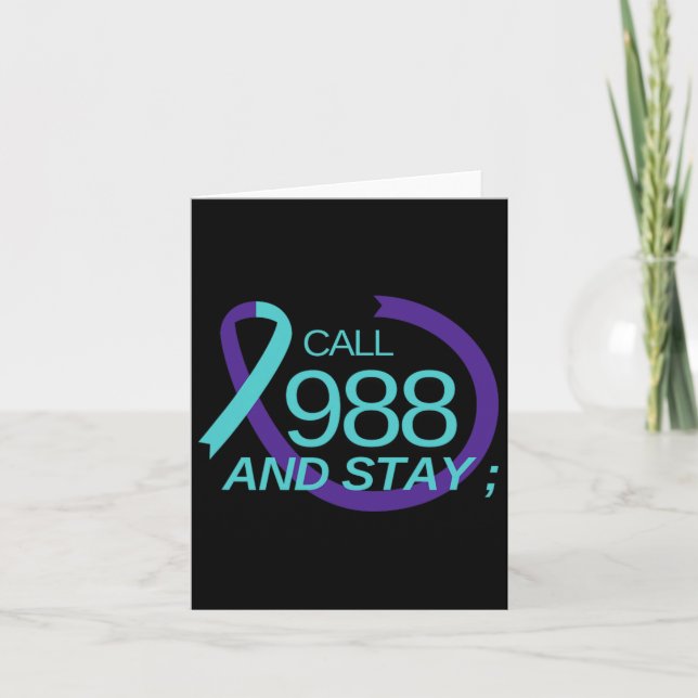 Carte Prévention du suicide 988 Prévention du suicide De (Devant)