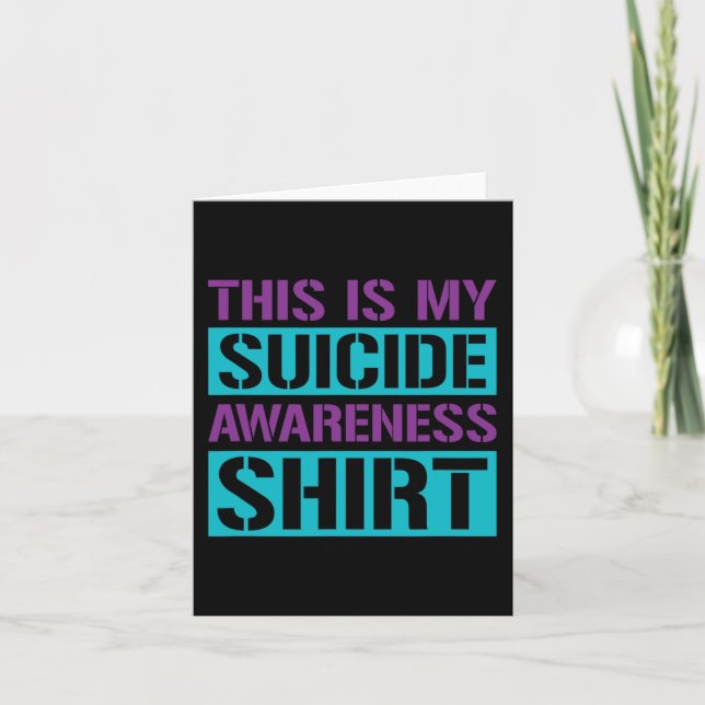 Carte Prévention du suicide - C'est ma sensibilisation a (Devant)