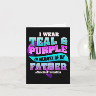 Carte Prévention Du Suicide Pour Le Ruban Purple Turquoi