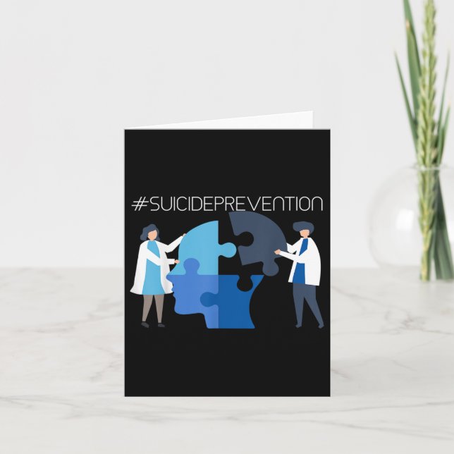 Carte Prévention du suicide - Sensibilisation à la santé (Devant)
