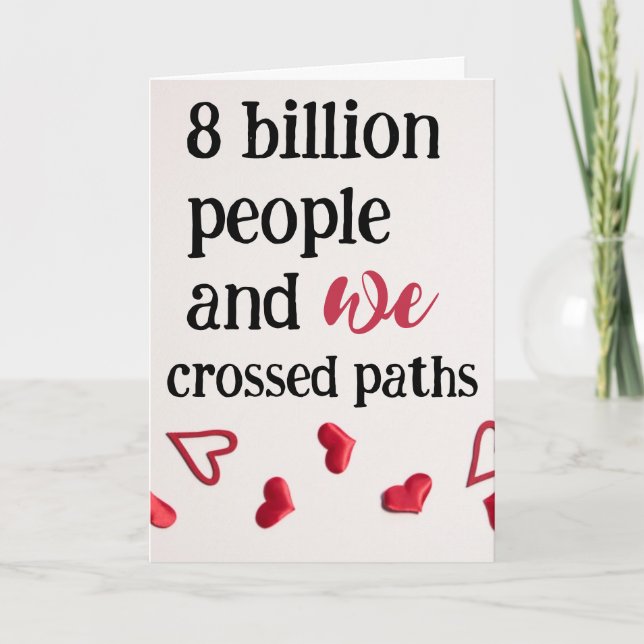 Carte Prévu pour la Saint-Valentin (Devant)