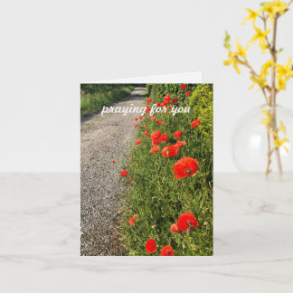 Carte Priant pour vous, texte personnalisé photo origina