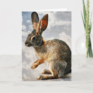 Carte Prier Lapin dans les cieux