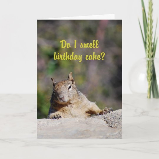 Carte Prier Le Joyeux Anniversaire D Ecureuil Zazzle Fr