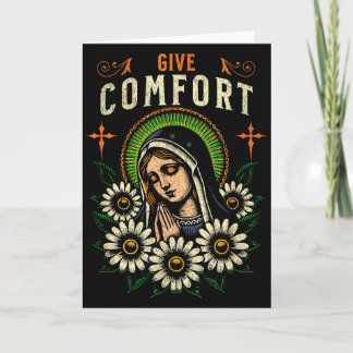 Carte Prière à la Vierge Marie Donnez du réconfort Chrét