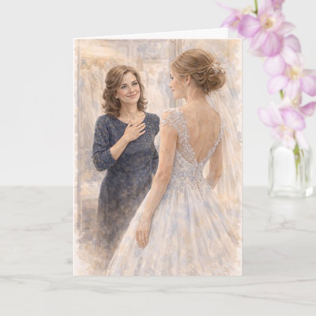 Carte Prière amusante de la mère de la mariée Ézéchiel 2 (Orchidée)