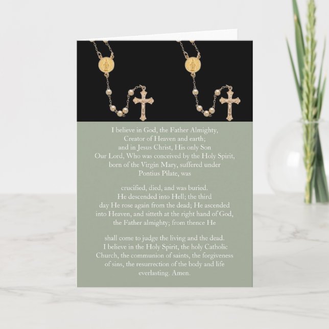 Carte Prière "Apôtres Credo" (Devant)