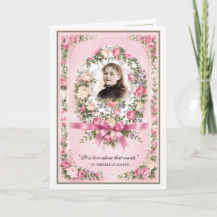 Carte Prière aux Roses Roses Roses Vintage de Sainte Thé