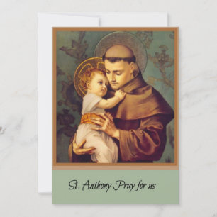 Carte Prière catholique de St. Anthony
