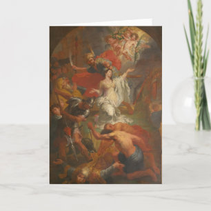 Carte Prière catholique St. Dymphna Alzheimer Anxiété