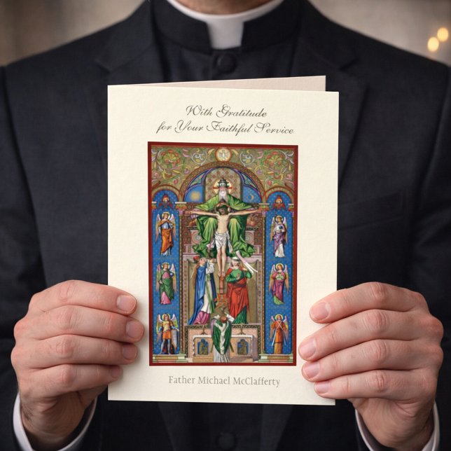 Carte Prière d'appréciation de la messe du sacerdoce (Créateur téléchargé)