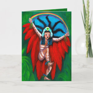 Carte prière de danse arc-en-ciel ...