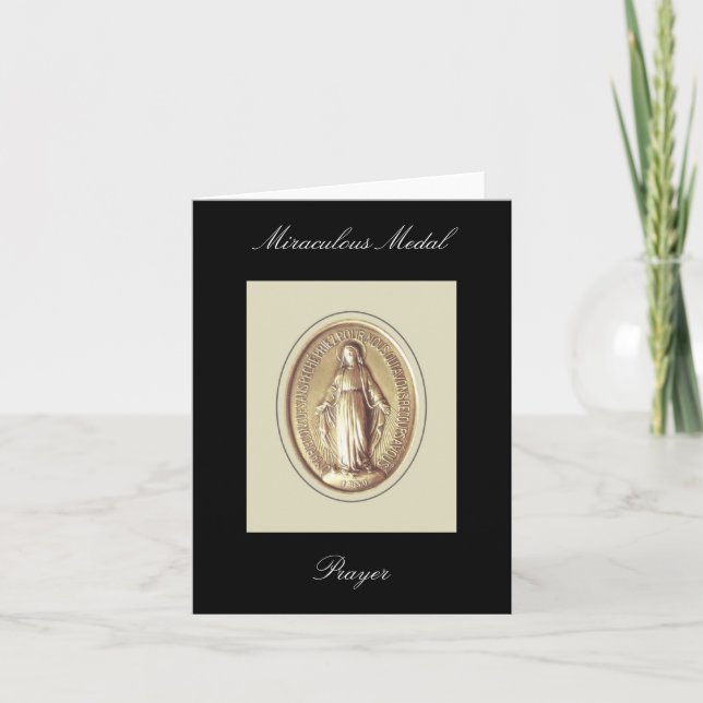 Carte Prière de médaille miraculeuse (Devant)