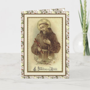 Carte Prière de paix de saint François d'Assise