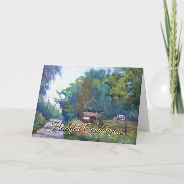Carte Prière de sérénité en violet bleu vert orange (Devant)