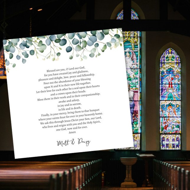 Carte Prière le jour de votre mariage (Créateur téléchargé)