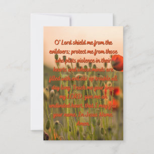 Carte Prière Pour Un Bouclier De Protection Salutation P