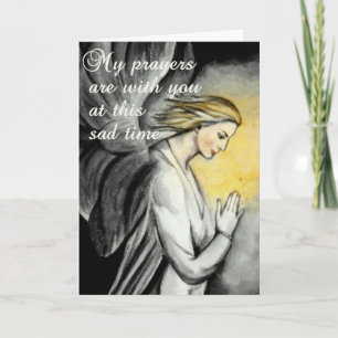 Carte Prières à un moment triste...