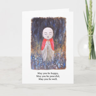 Carte Prières Jizo Bouddhiste Sympathie Empathie Sollici