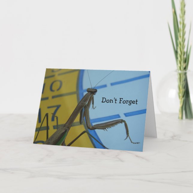 Carte Priez Mantis, n'oubliez pas (Devant)