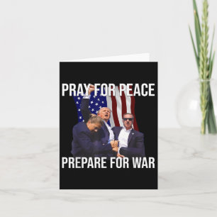 Carte Priez Pour La Paix, Préparez-Vous À La Guerre Pro-