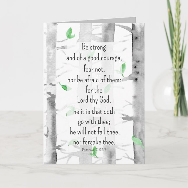 Carte Priez Pour Vous Encouragement Religieux Aspen Tree (Devant)