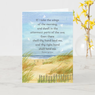 Carte Priez Pour Vous Psaumes Bible Verse Ocean Beach