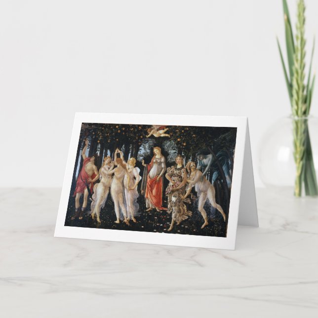 Carte Primavera, Sandro Botticelli, 1482 (Devant)